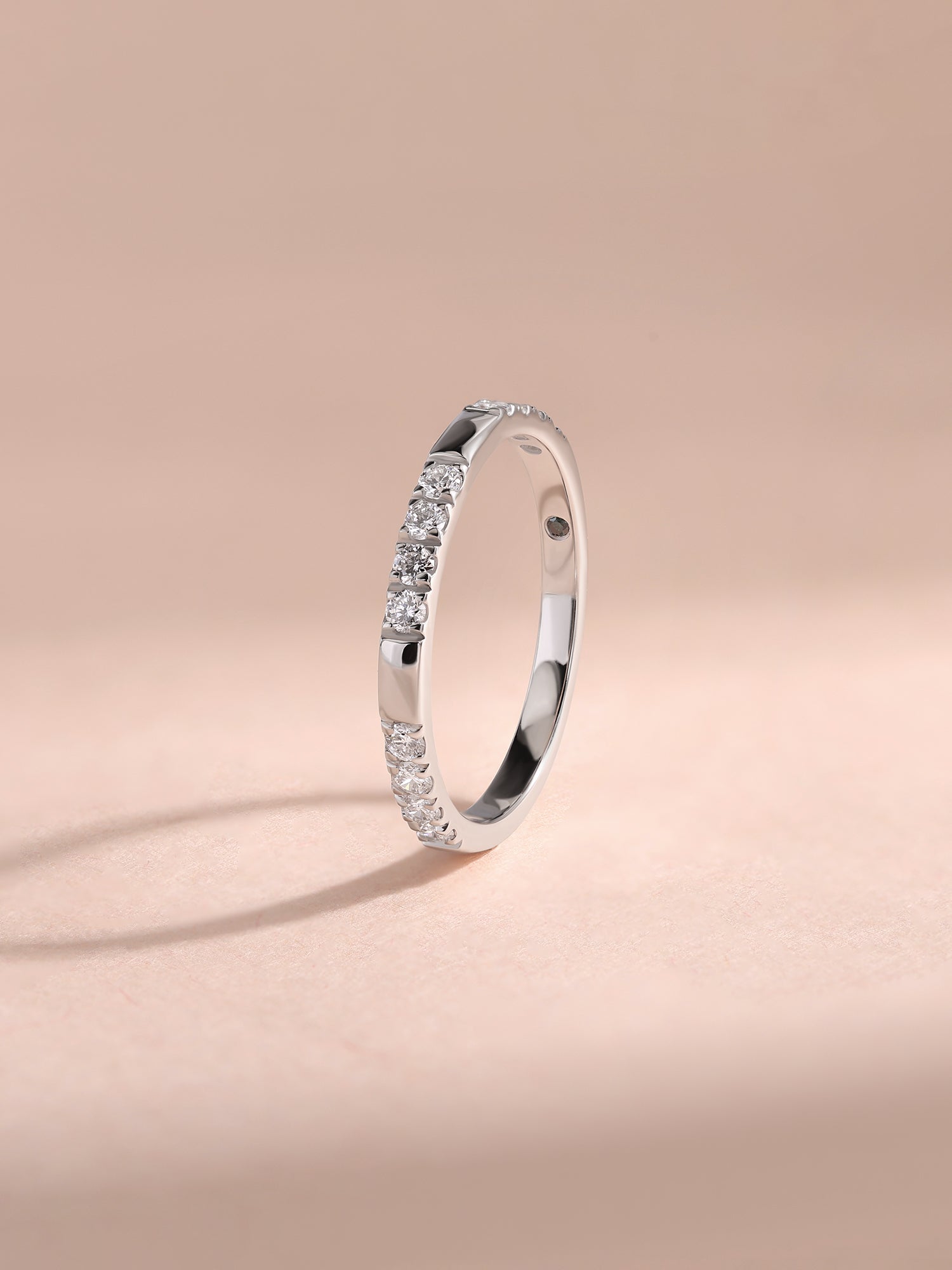 Delicate Lab Grown Diamond Promise Band Ring