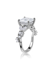 Forever Trio Princess Lab Grown Diamond Gold Ring