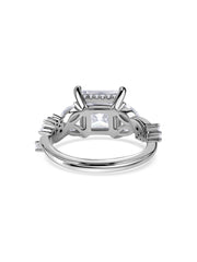 Forever Trio Princess Lab Grown Diamond Gold Ring