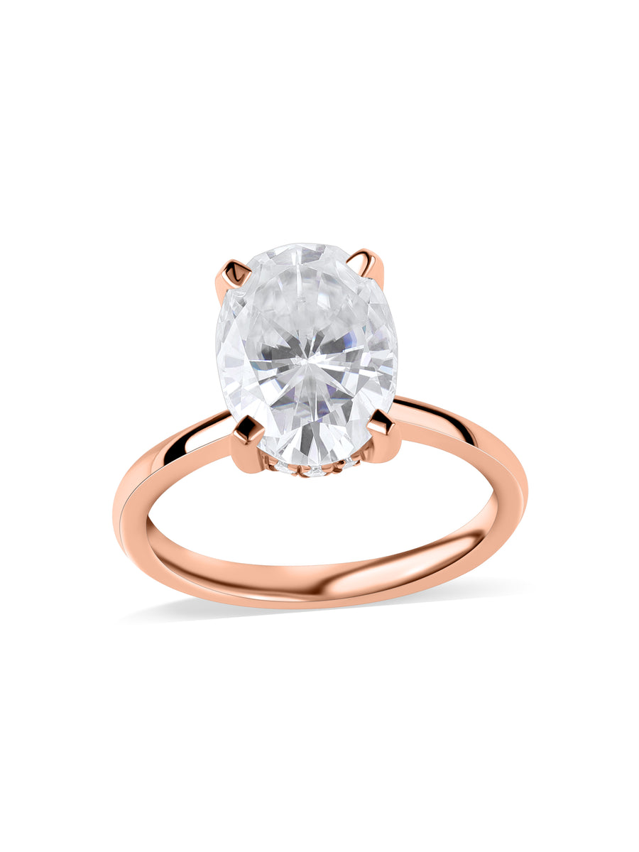Elysian Oval Lab Grown Diamond Solitaire Ring