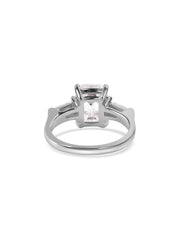 3 Carat Emerald Cut Lab Diamond Ring