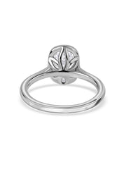 3 Carat Cushion Cut Lab Diamond Bezel Ring