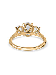 Lab Diamond Three Stone Engagement Ring