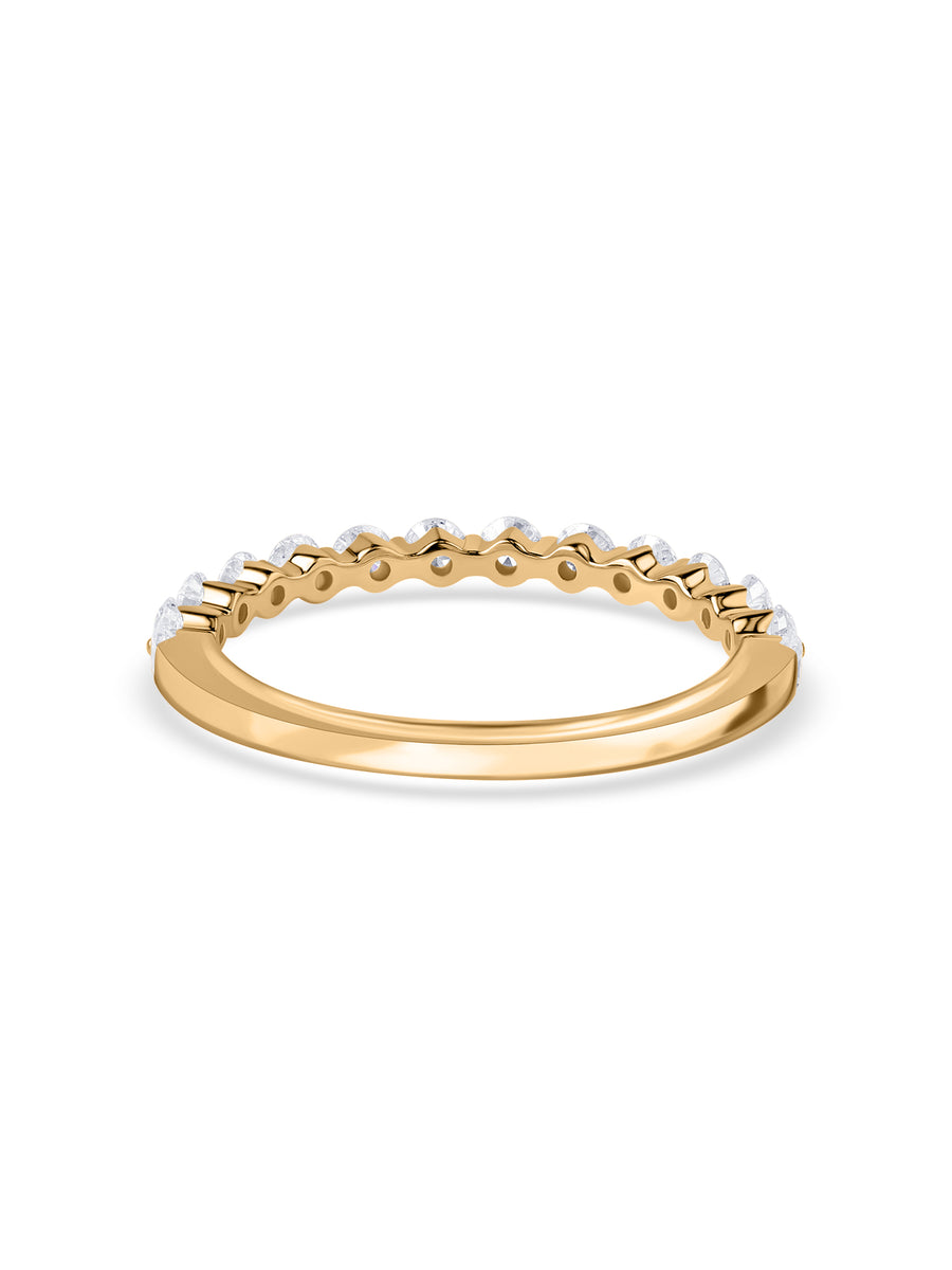 Lab Grown Diamond Half Eternity Band Ring