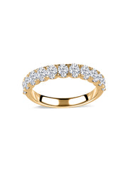 Lab Diamond Oval Wedding Band Ring