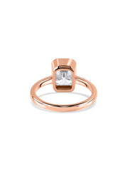 Timeless Grace Emerald-Cut Lab Grown Diamond Gold Ring