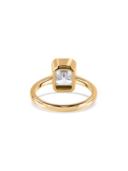 Timeless Grace Emerald-Cut Lab Grown Diamond Gold Ring