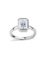Timeless Grace Emerald-Cut Lab Grown Diamond Gold Ring