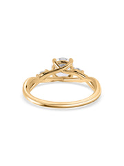 Celestial Spark Round Cluster Lab Grown Diamond Gold Ring