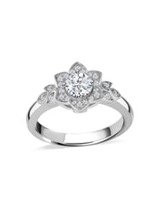 Fleur Lab Diamond Cluster Ring