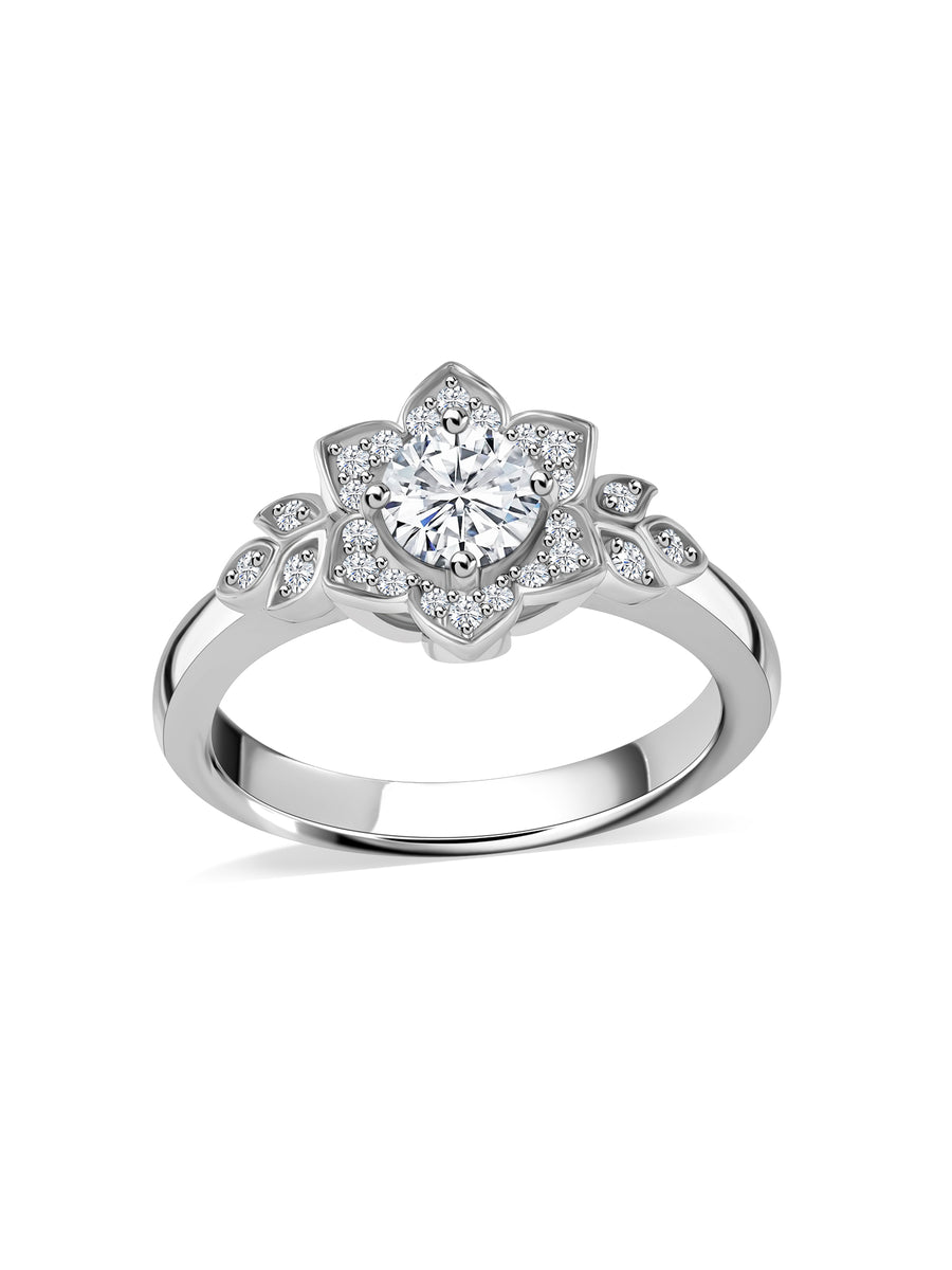 Fleur Lab Diamond Cluster Ring
