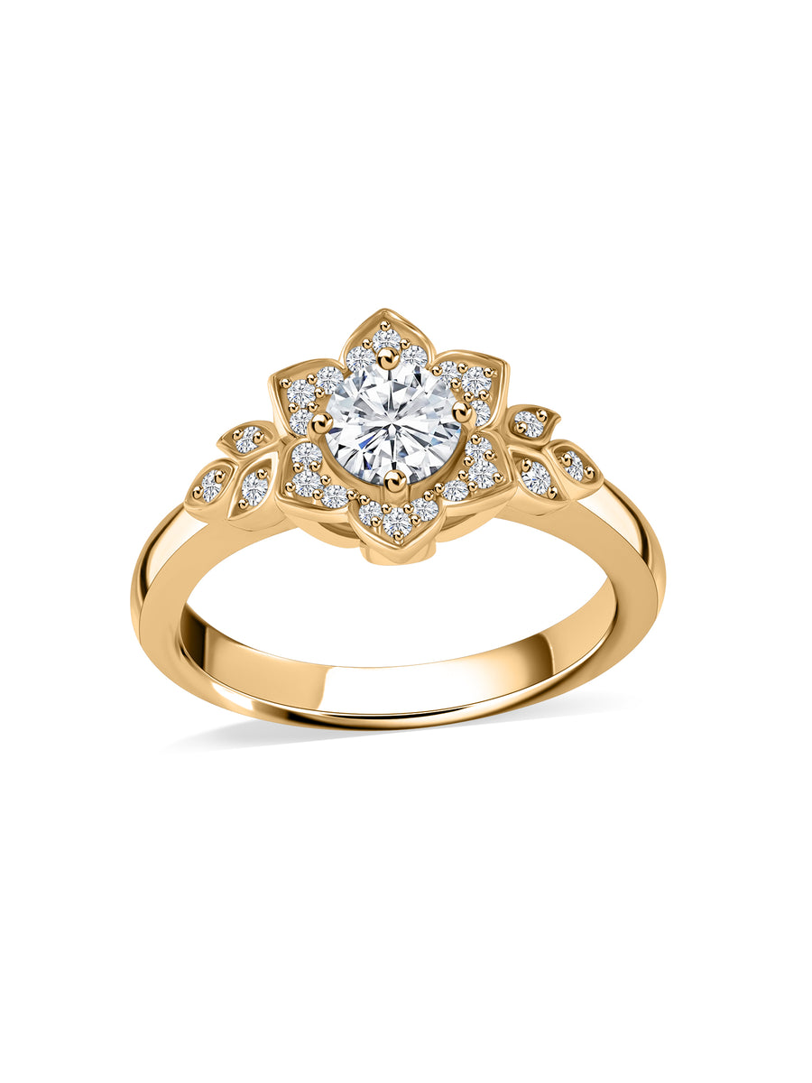 Fleur Lab Diamond Cluster Ring