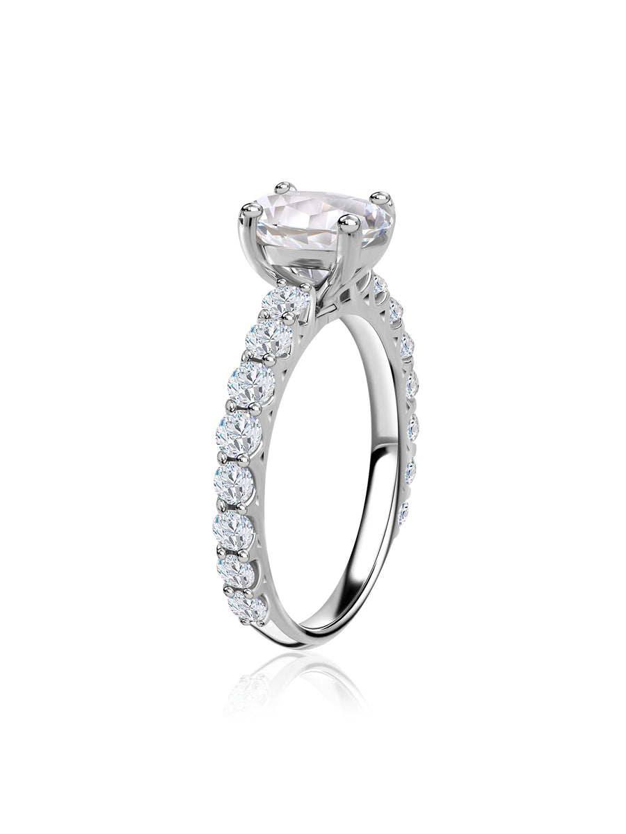 Classic Promise Lab Grown Diamond Solitaire Gold Ring