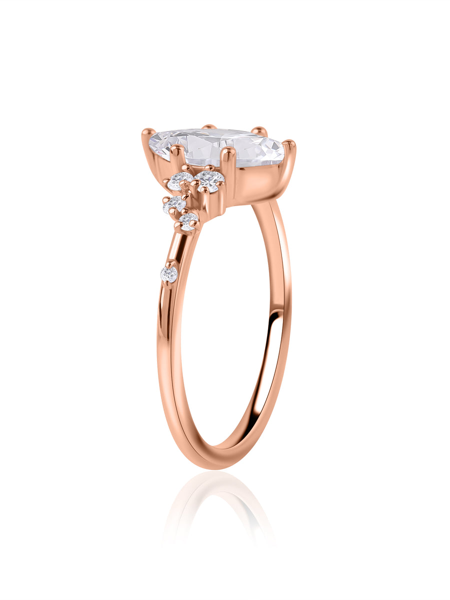 Dreamlit Marquise Lab Grown Diamond Gold Ring