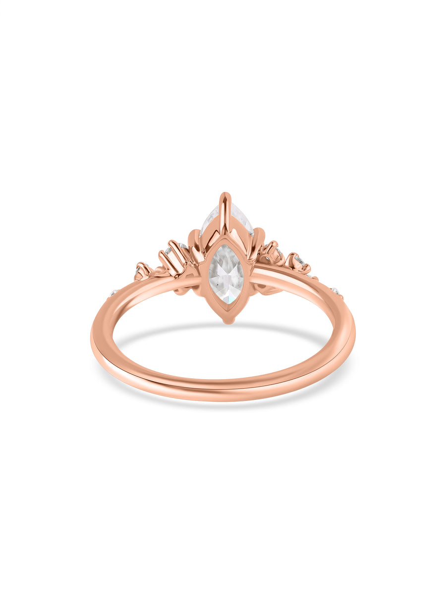 Dreamlit Marquise Lab Grown Diamond Gold Ring