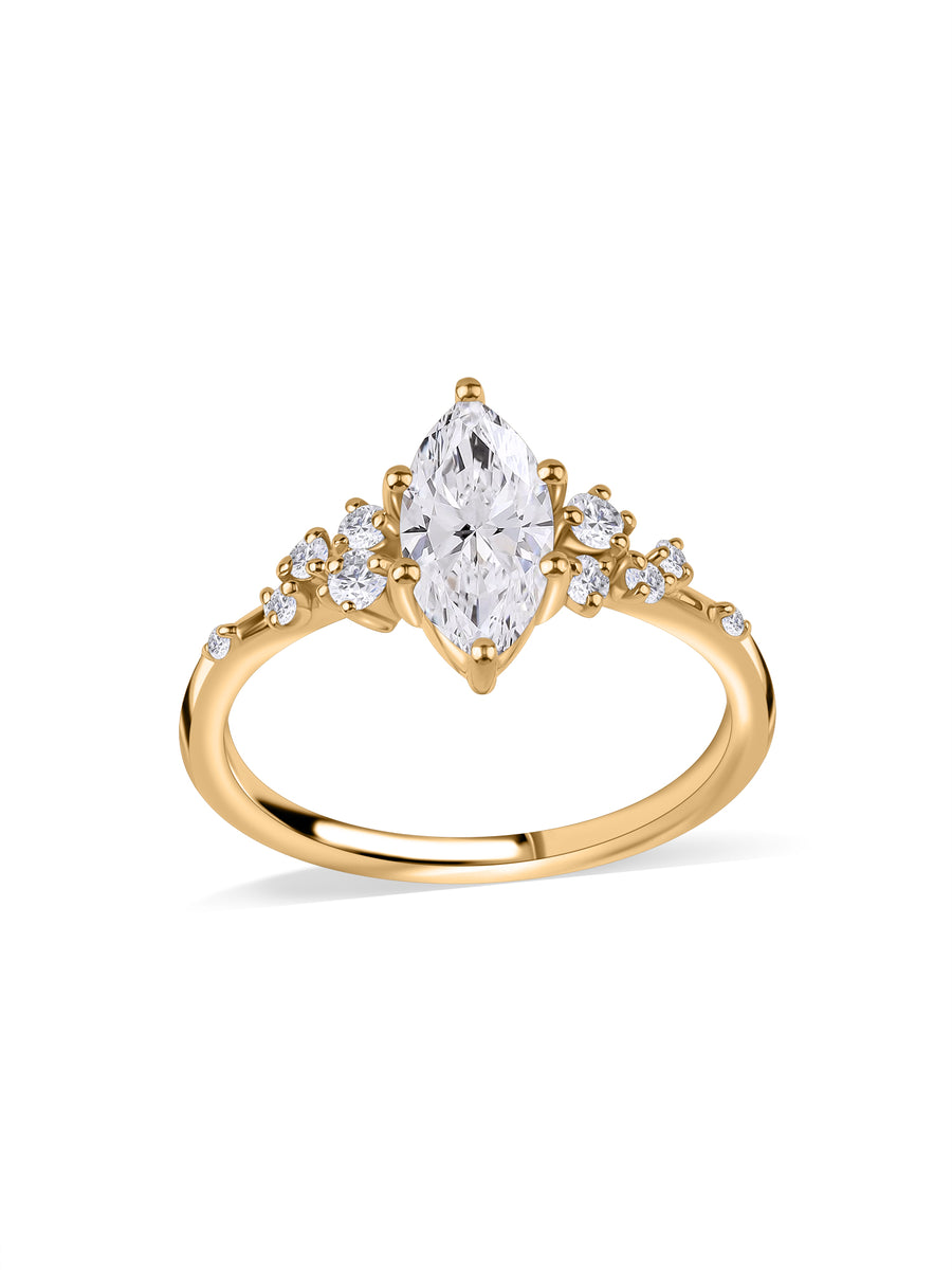 Dreamlit Marquise Lab Grown Diamond Gold Ring