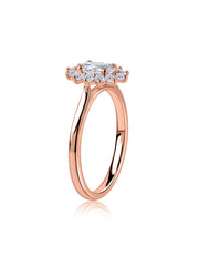 Blossom Shine Floral Lab Grown Diamond Gold Ring