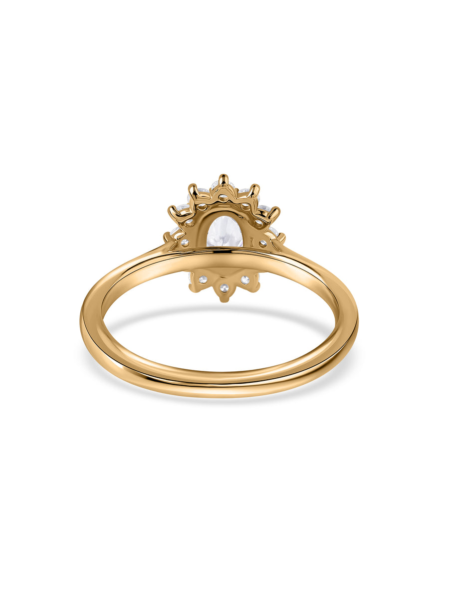 Blossom Shine Floral Lab Grown Diamond Gold Ring