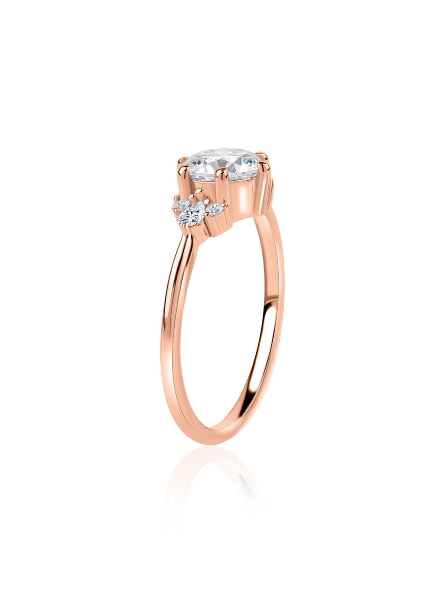 Timeless Spark Solitaire Lab Grown Diamond Gold Ring