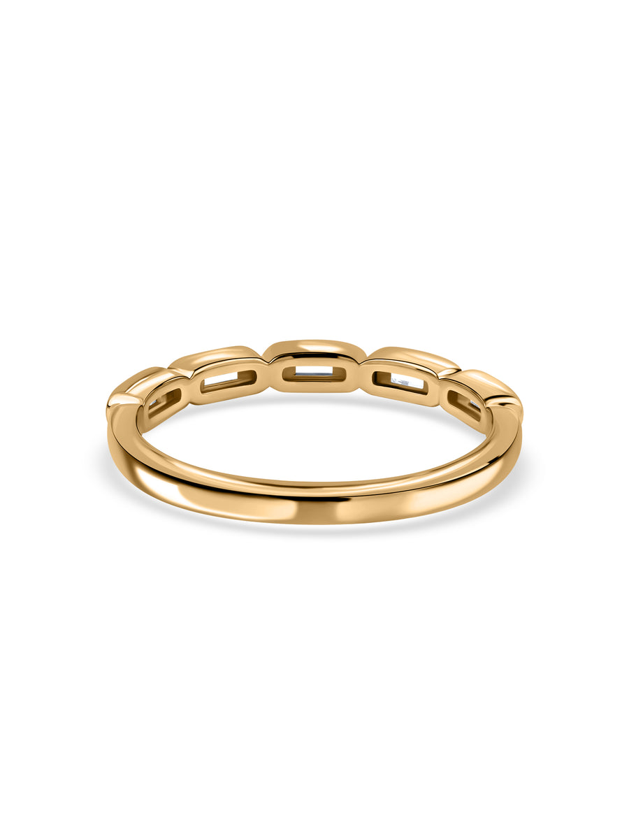 Golden Gleam Lab Grown Diamond Band Ring