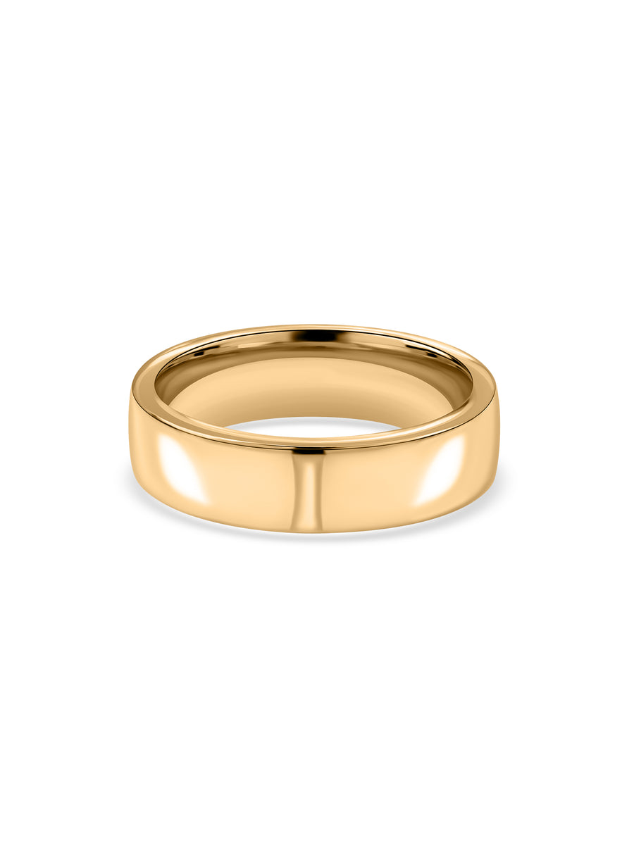 Dual Gemstone Gold Band Ring