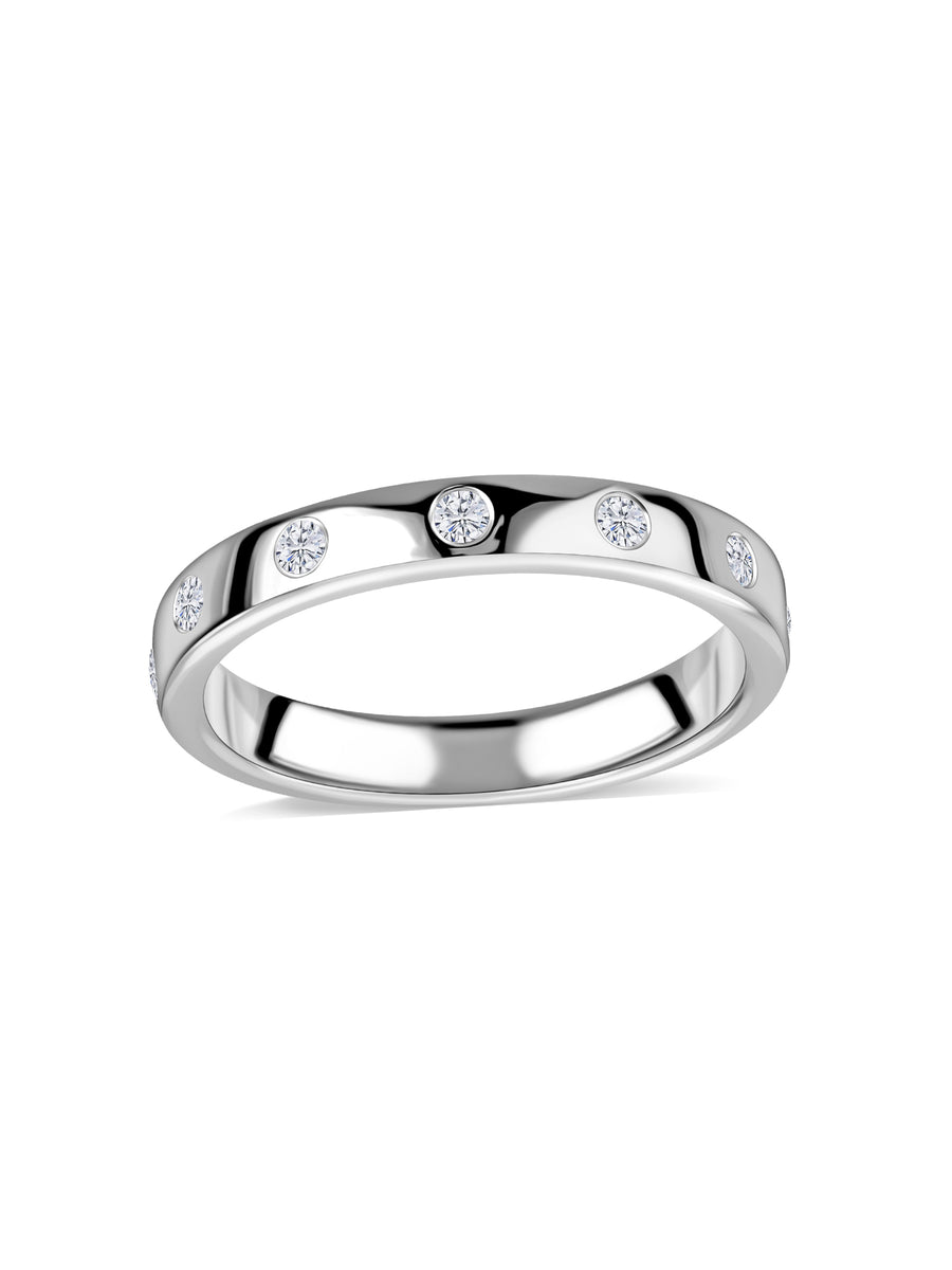 Pure Shine Bezel Lab Grown Diamond Gold Ring