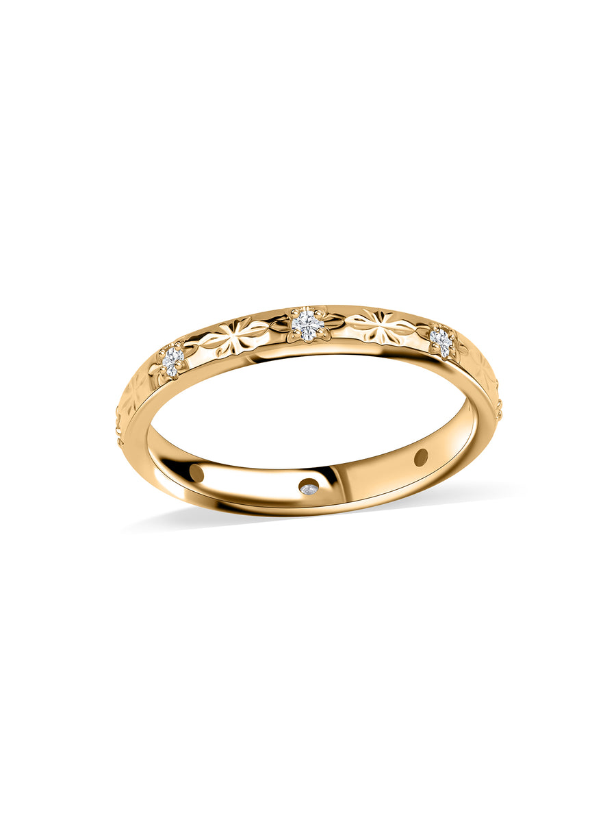 Whisper Shine Lab Grown Diamond Gold Band