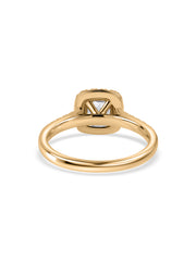 1 Carat Lab Diamond Princess Halo Ring