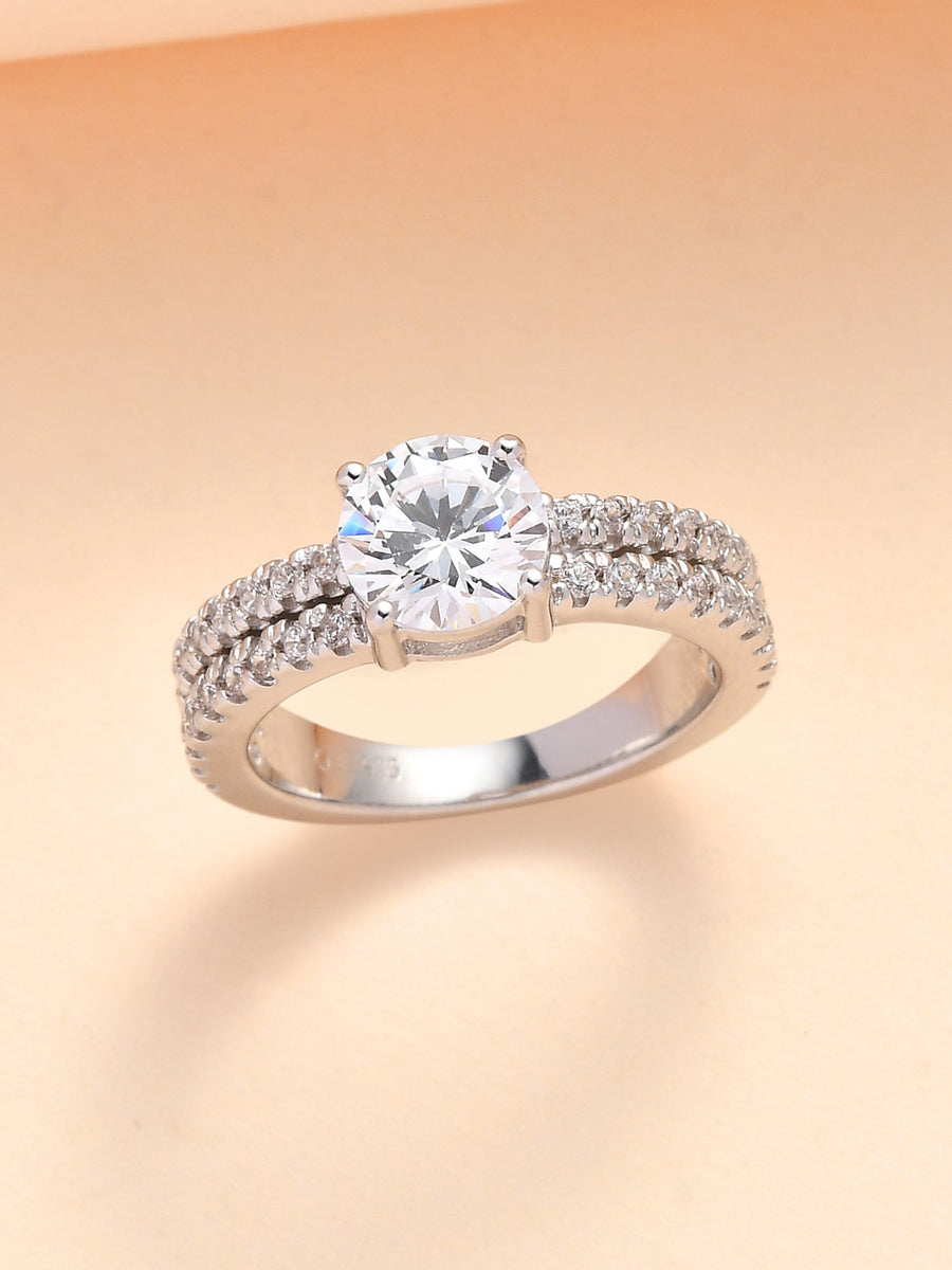 1.5 Carat American Diamond Engagement Solitaire Ring
