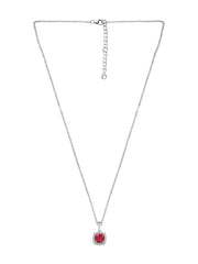 Maya Cushion Cut Ruby Necklace-3