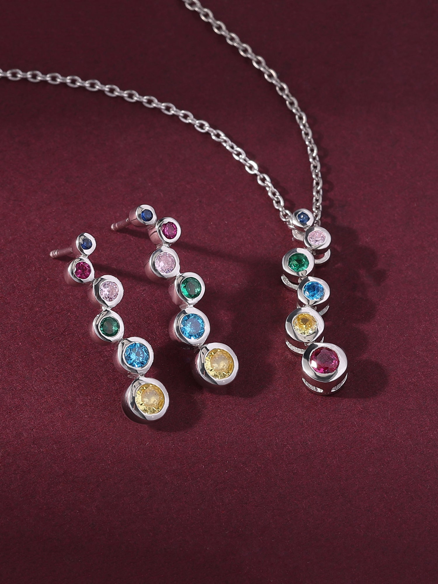 Love is Bubbly Silver Set For Women