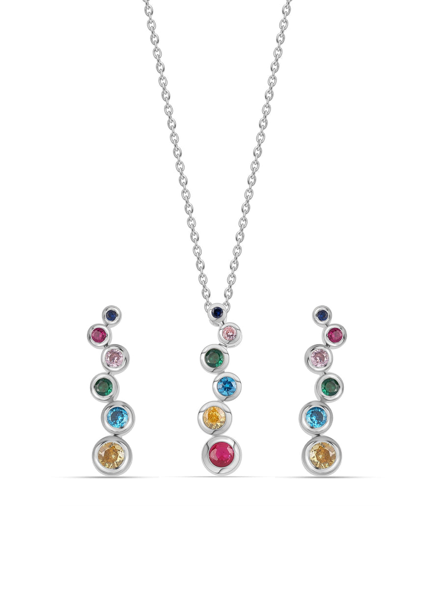 Love is Bubbly Silver Set For Women