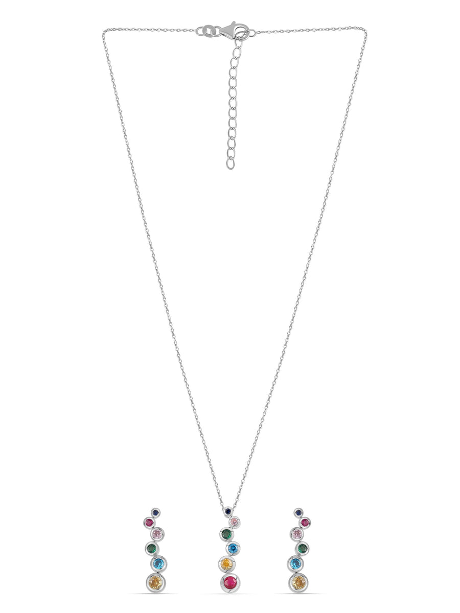 Love is Bubbly Silver Set For Women