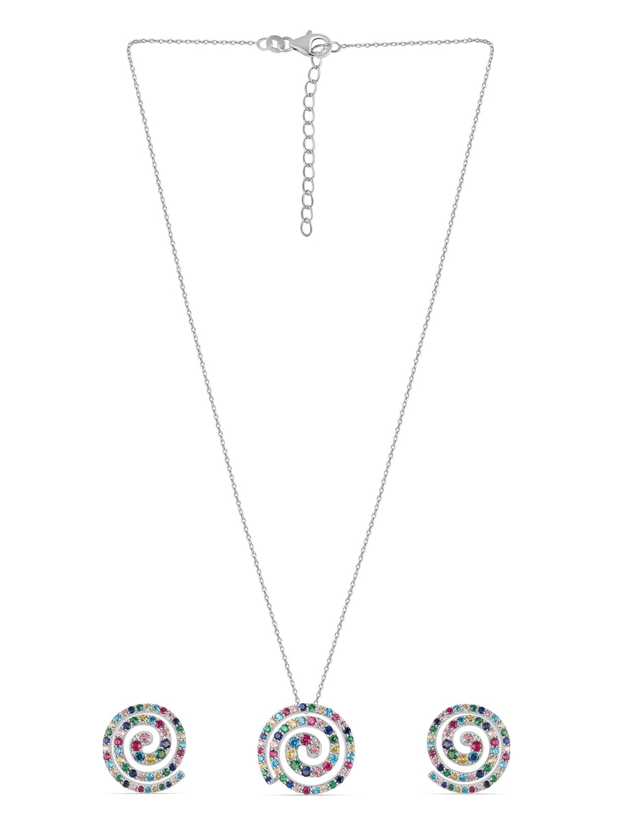 Love Circles Silver Set For Women