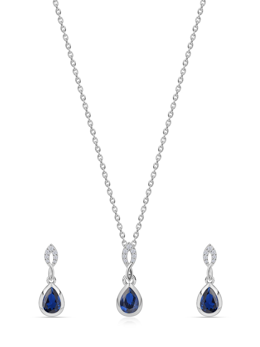 Sapphire Drop Set For Women