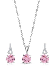 Pink Solitaire Set For Women
