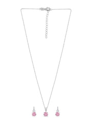 Pink Solitaire Set For Women