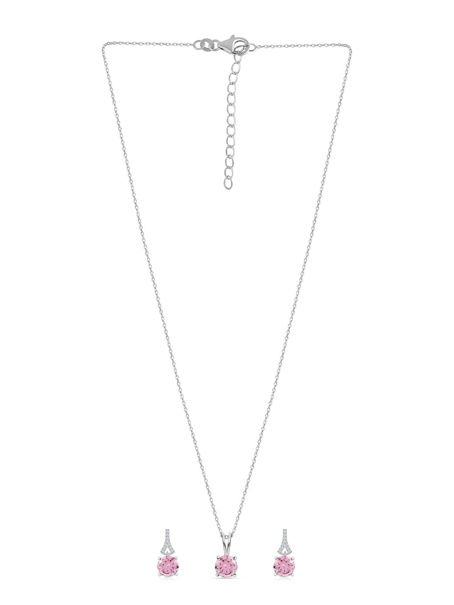 Pink Solitaire Set For Women