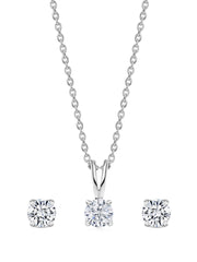 1 Carat Diamond Look Solitaire Set