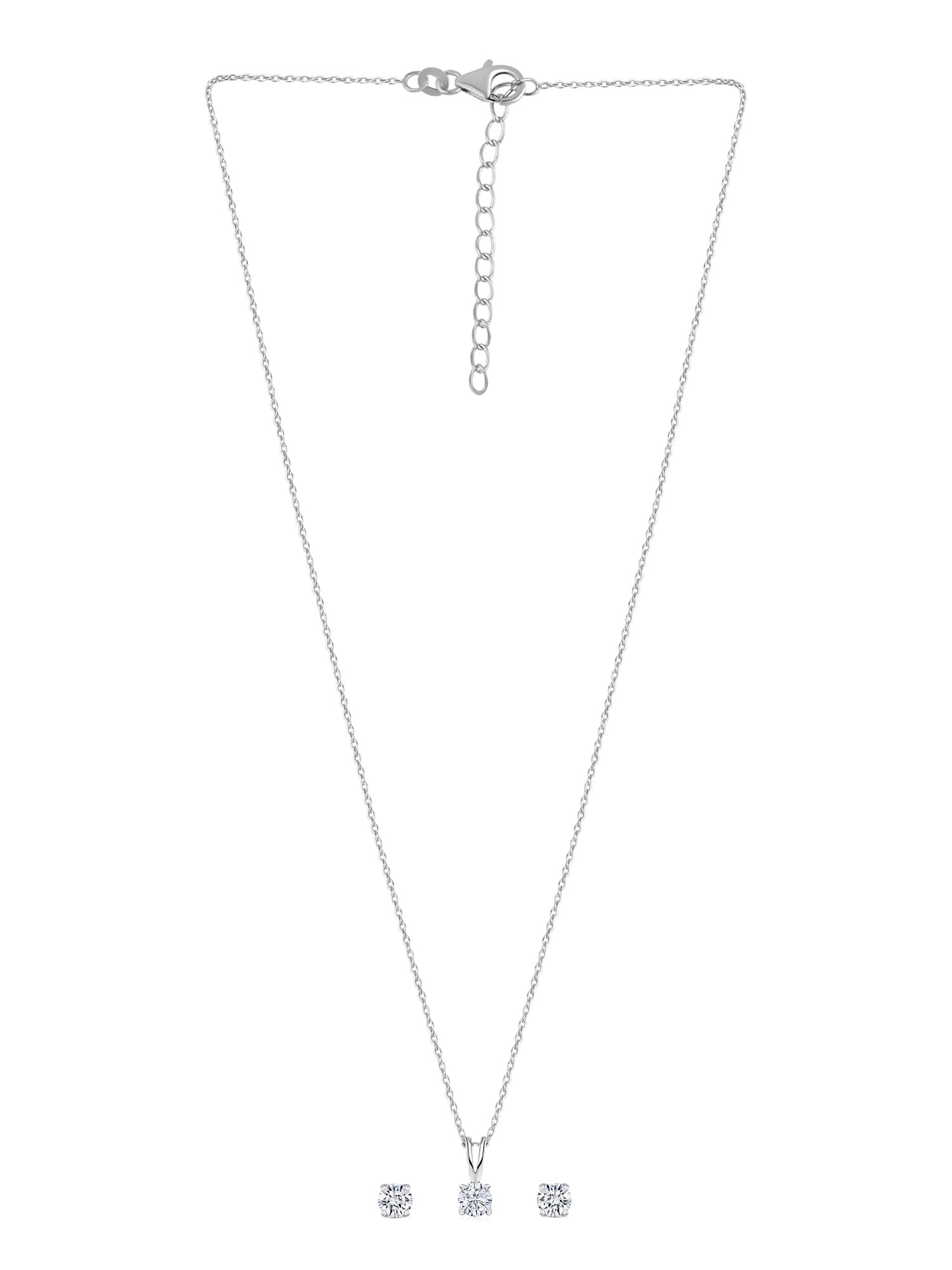 1 Carat Diamond Look Solitaire Set