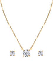 Holiday Radiance 1 Ct. T.W. 9K Gold Diamond Solitaire Set