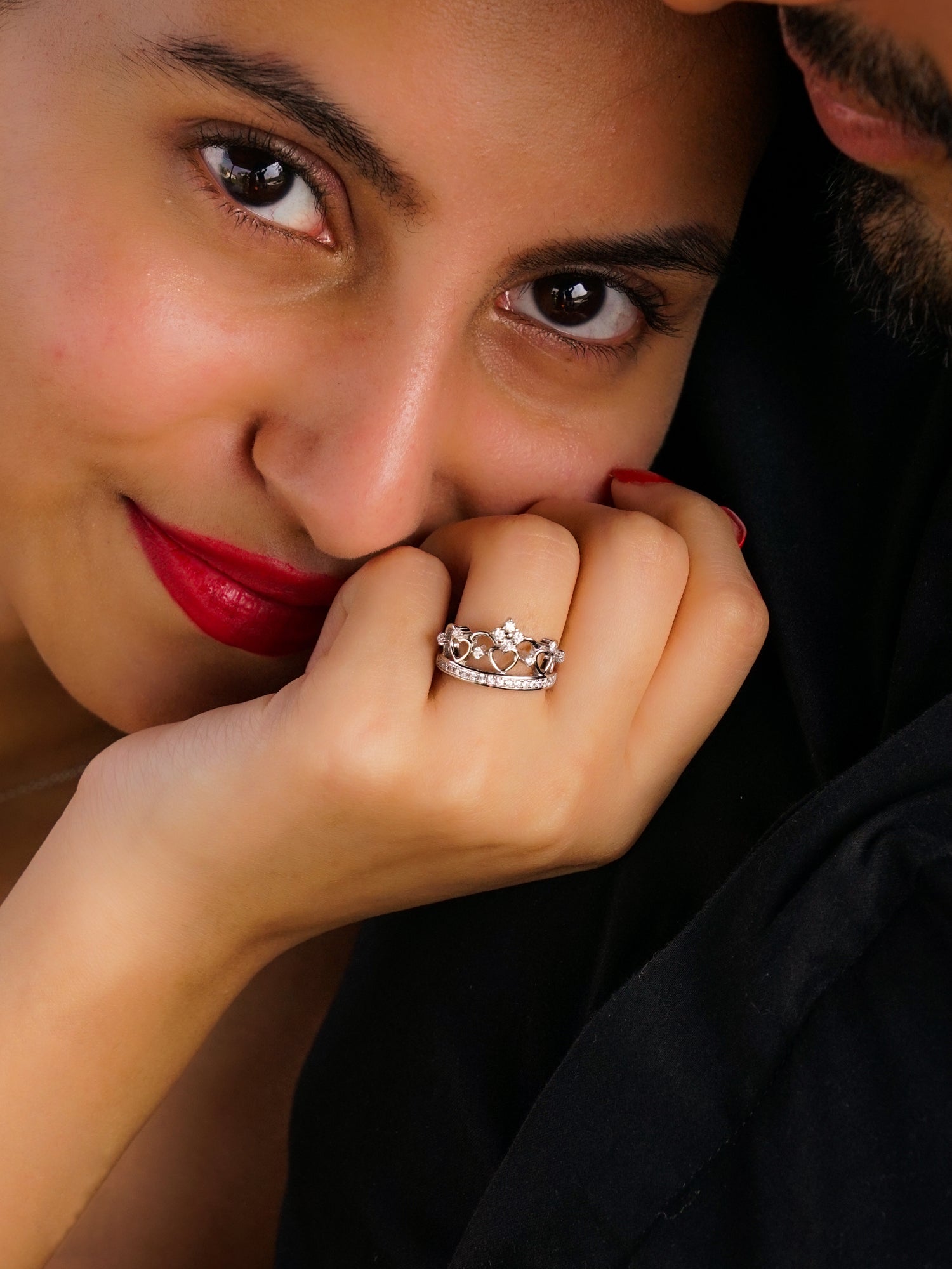 925 SILVER TIARA CROWN RING