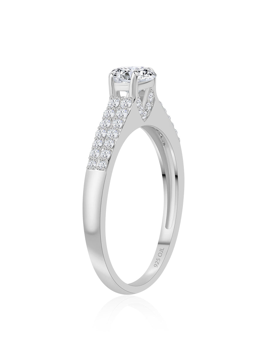 Ornate Be Mine Solitaire Ring For Women
