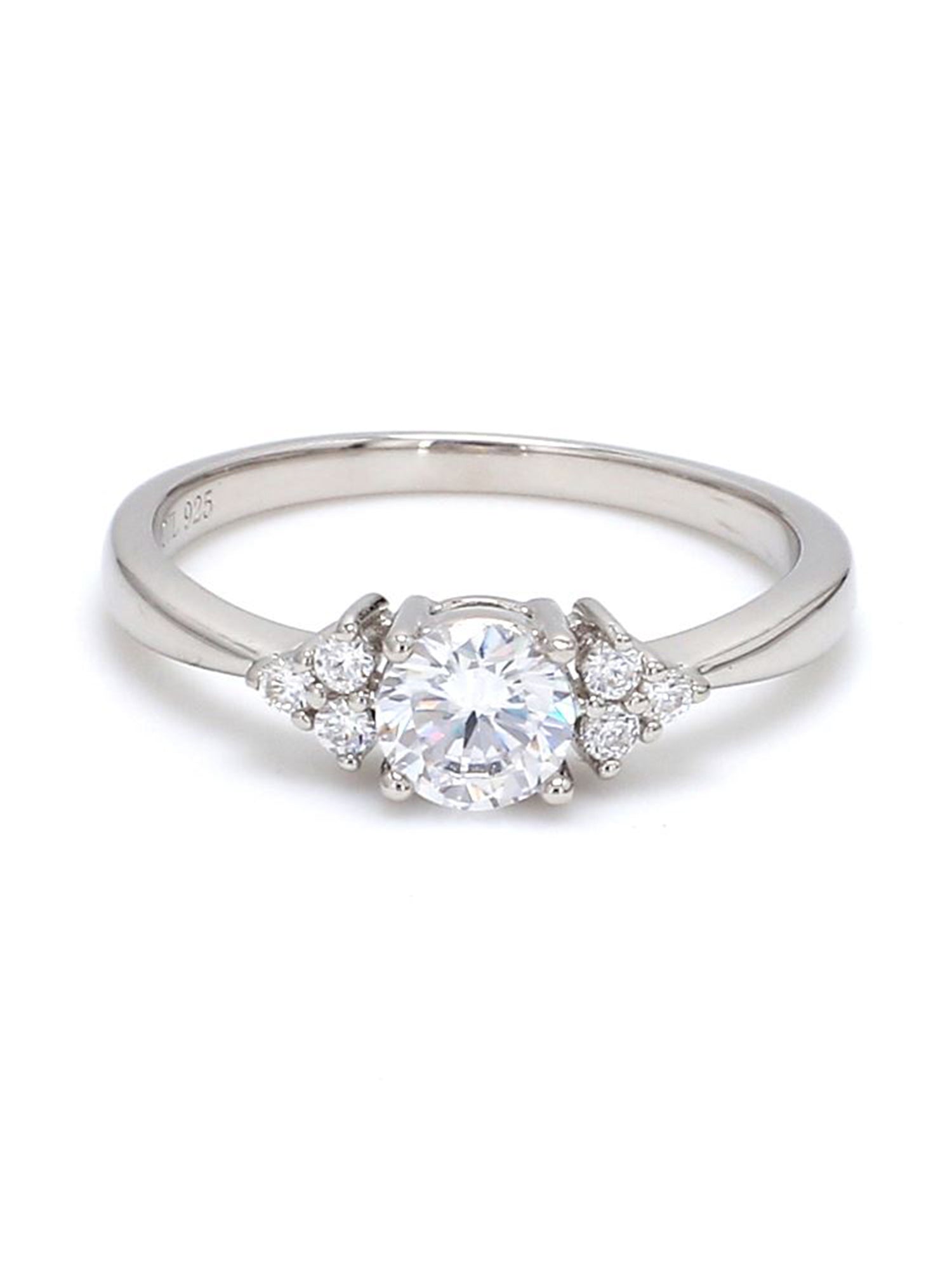 0.5 CARAT PROMISE AMERICAN DIAMOND SILVER LOVE RING