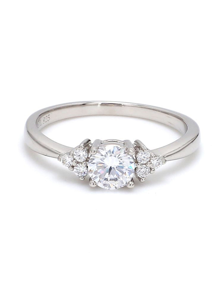0.5 CARAT PROMISE AMERICAN DIAMOND SILVER LOVE RING