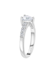 0.5 Carat Believe In Love Silver Heart Ring For Women