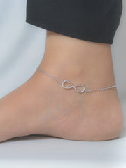 INFINITY DESIGN PURE SILVER ANKLET