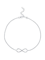INFINITY DESIGN PURE SILVER ANKLET