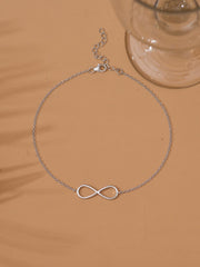 INFINITY DESIGN PURE SILVER ANKLET
