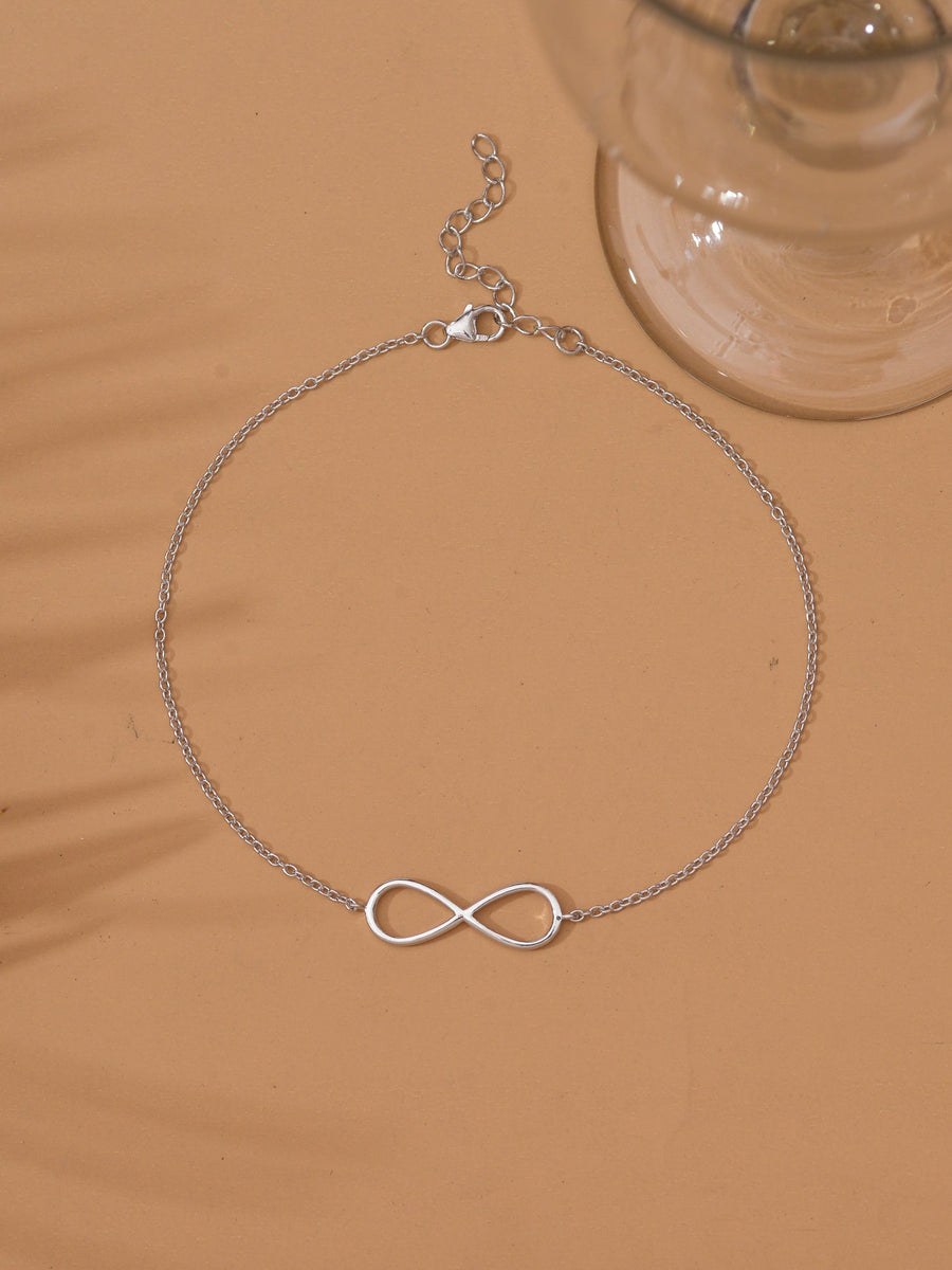 INFINITY DESIGN PURE SILVER ANKLET